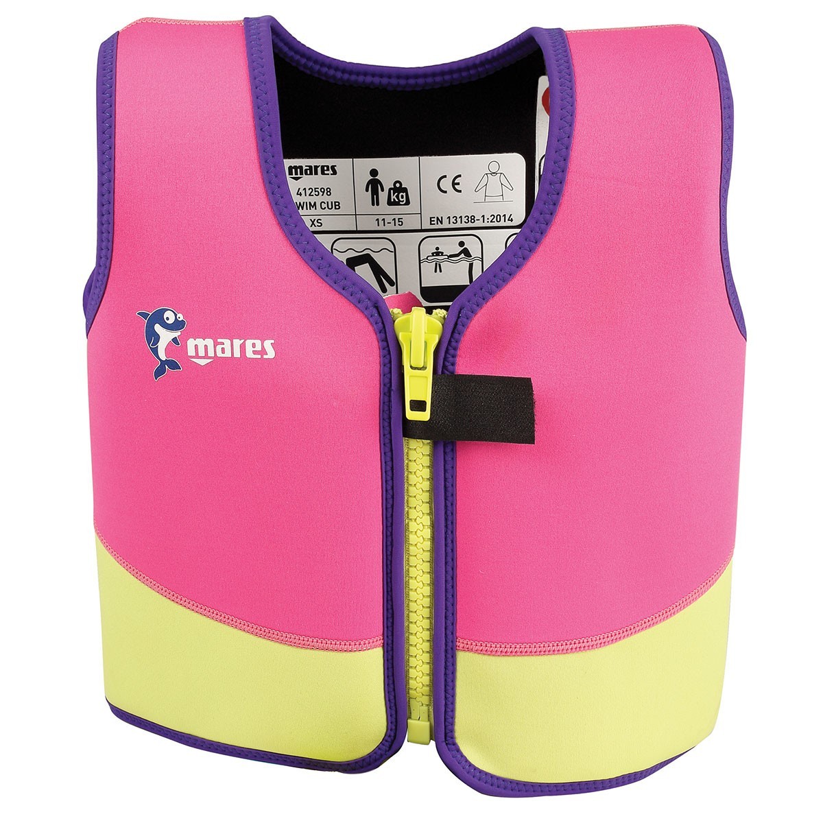 Vesta snorkeling Mares AQ SUMMER Pink 01
