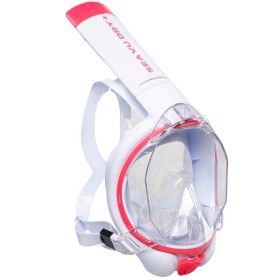 Masca full face snorkeling Mares AQ SEA VU DRY White Roz 01