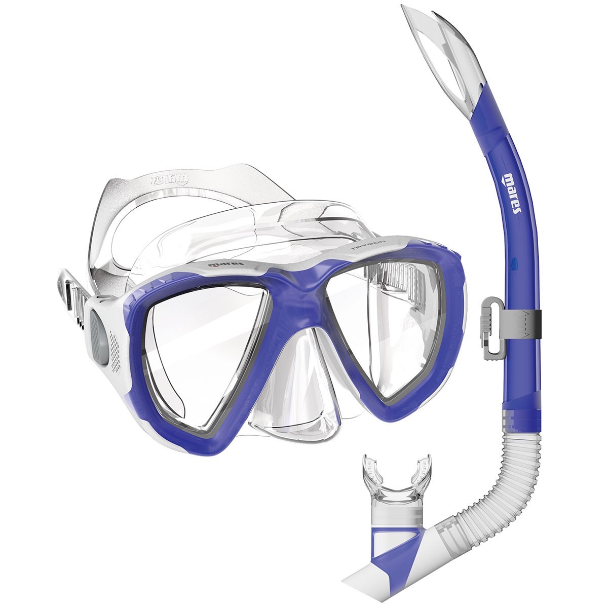 Set snorkeling Mares AQ TRYGON JR Albastru 01