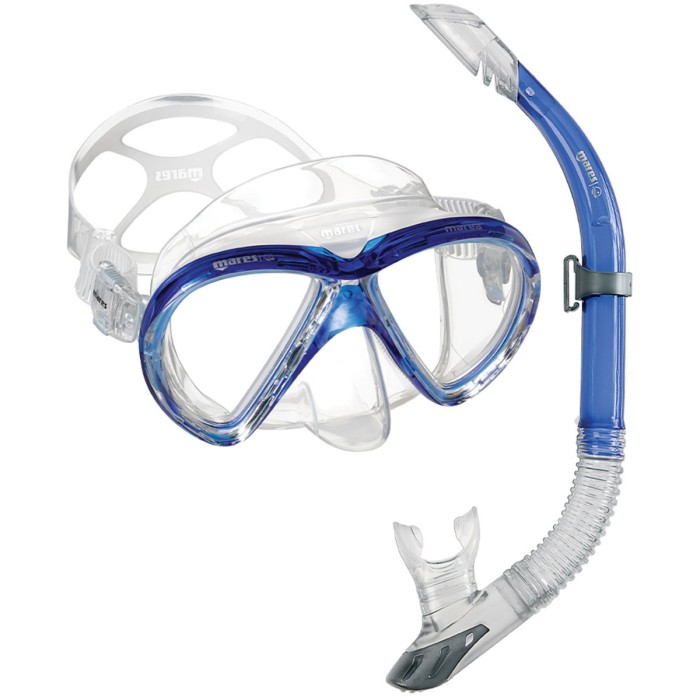 Set snorkeling Mares AQ X ONE MAREA Albastru 02