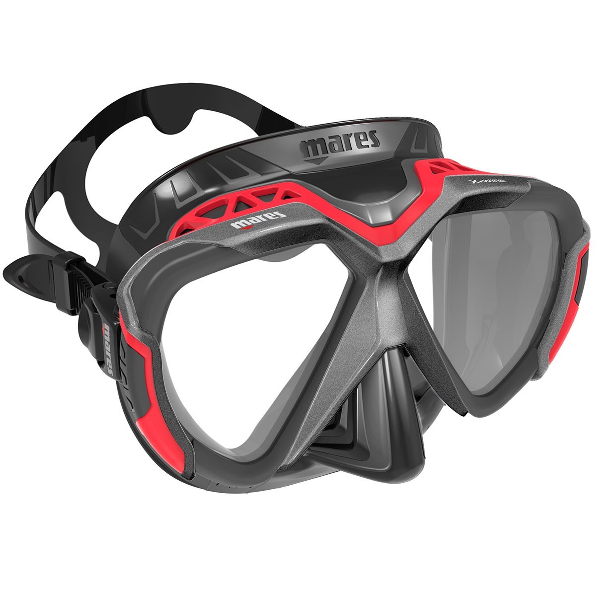 Masca SCUBA Mares X WIRE Black Rosu 01